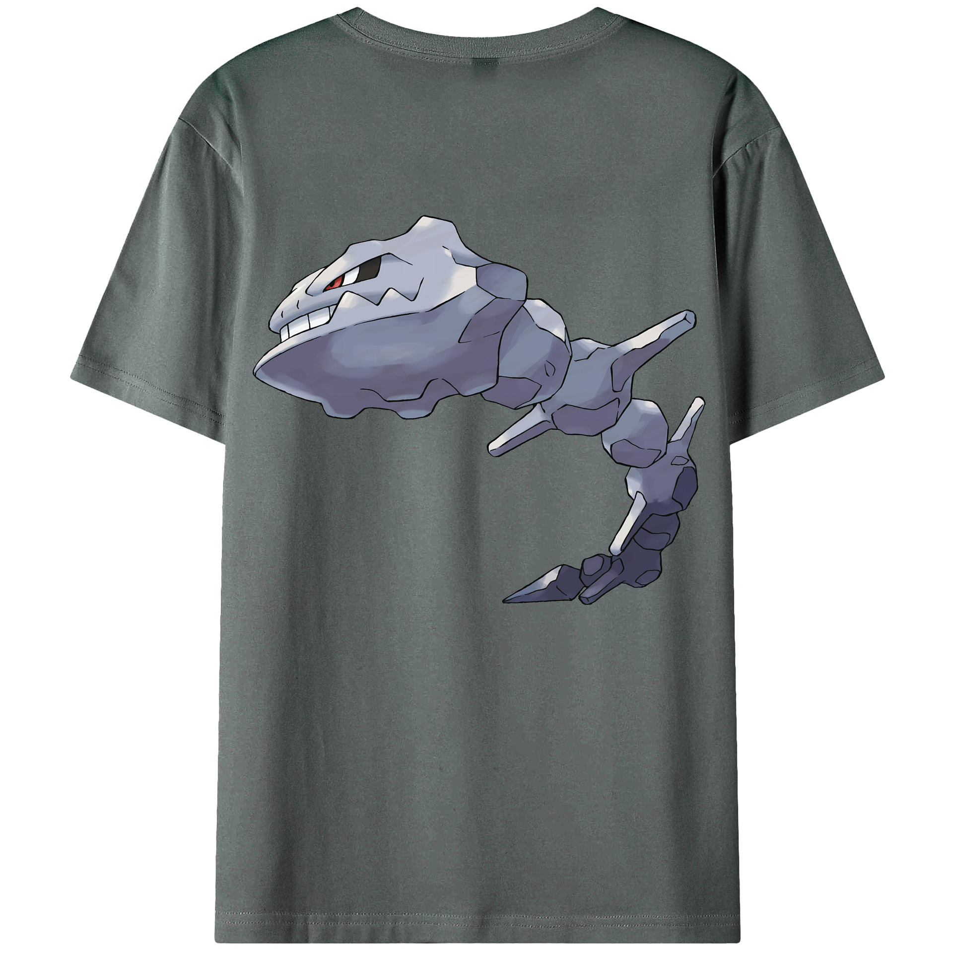 （画像用） ポケットモンスター Pokémon 綿100％ メンズ半袖Tシャツ（バックプリント） 通気性